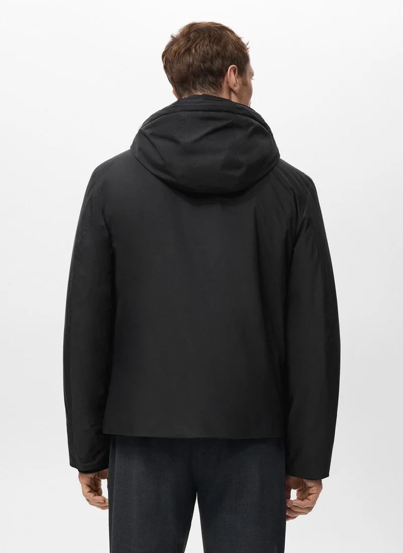 مانجو مان جاكيت مبطن مقاوم للماء